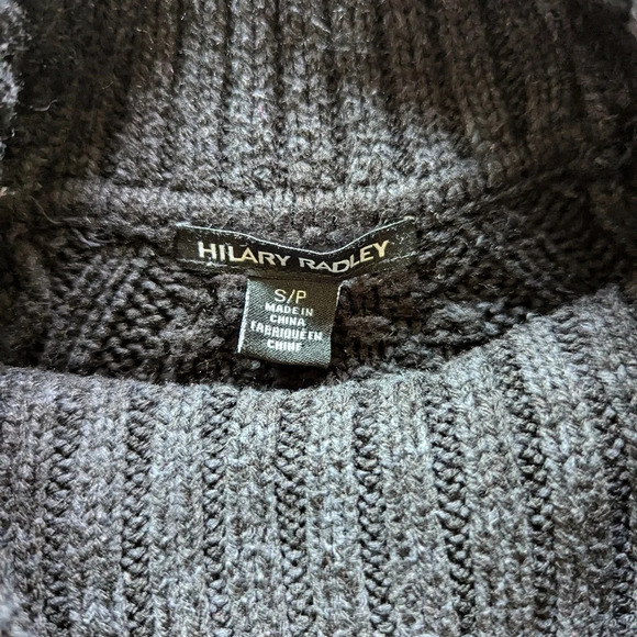 Hilary Radley Women's Cowl Neck knitted Long Sleeve Sweater Top cotton blend - Picture 5 of 10